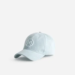 Casquette TEXTO baby blue en toile brodée