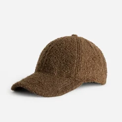 Casquette TEXTO marron en bouclette
