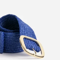 Ceinture bleue tressée