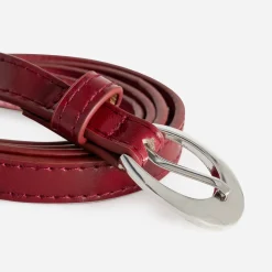 Ceinture fine rouge foncé