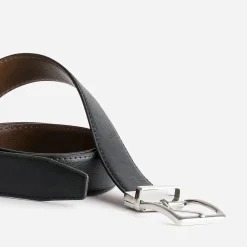 Ceinture homme réversible noire et cognac