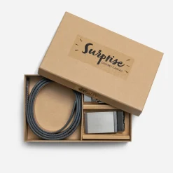 Ceinture noire Homme avec boucle amovible