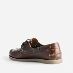 Chaussure bateau marron cuir