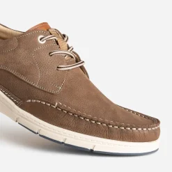 Chaussure-bateau FRANCE ARNO taupe cuir