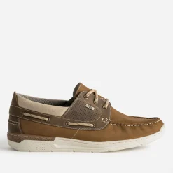Chaussure-bateau TBS camel et marron cuir