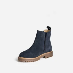 Chelsea boots BUGGY marine cuir velours