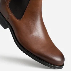 Chelsea boots cognac cuir