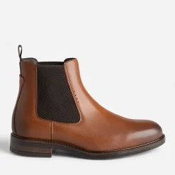 Chelsea boots cognac en cuir