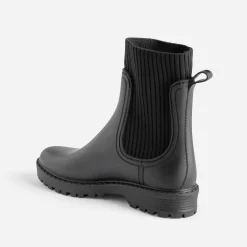 Chelsea boots de pluie noir