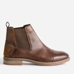 Chelsea boots marron cuir