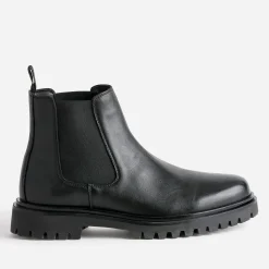 Chelsea boots noir en cuir