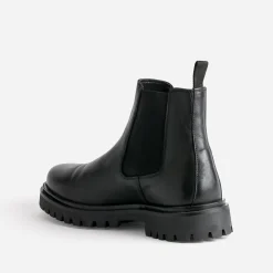 Chelsea boots noir en cuir