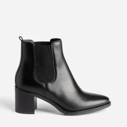 Chelsea boots noir en cuir éco-conçu