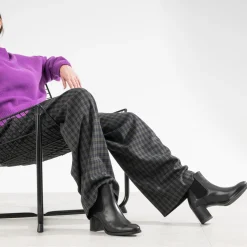 Chelsea boots noir en cuir