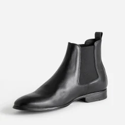 Chelsea boots noir en cuir