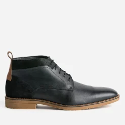 Chukka boots noir cuir