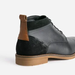 Chukka boots noir cuir
