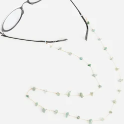 Cordons pour lunettes pierres vertes