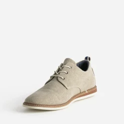 Derby beige chiné en textile