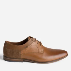 Derby camel en cuir