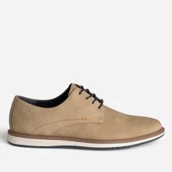 Derby confort beige embossé