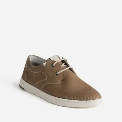 Derby confort beige foncé en cuir