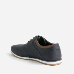 Derby confort BUGGY marine et marron