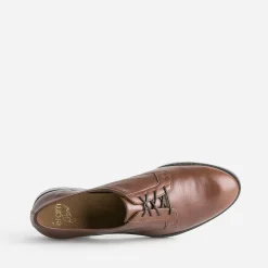 Derby ERAM FLEX marron en cuir
