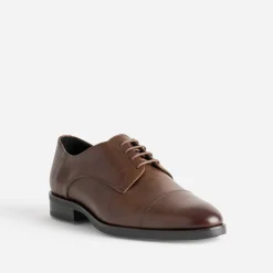 Derby ERAM FLEX marron en cuir
