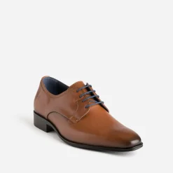 Derby FLUCHOS cognac en cuir