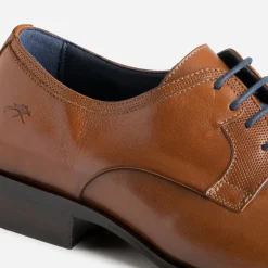 Derby FLUCHOS cognac en cuir