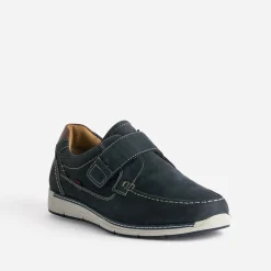 Derby FRANCE ARNO bleu cuir nubuck