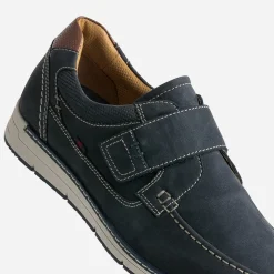 Derby FRANCE ARNO bleu cuir nubuck