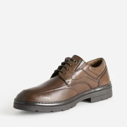 Derby FRANCE ARNO marron en cuir