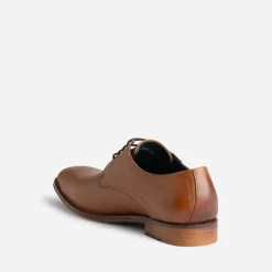 Derby homme FRANCE ARNO cuir cognac