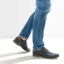 Derby marine cuir nubuck