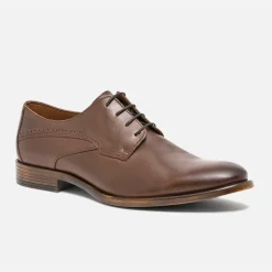 Derby marron éco-conçu en cuir