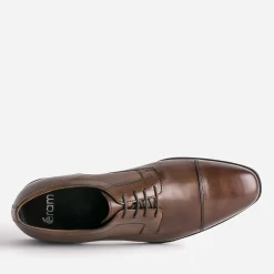 Derby marron cuir bout droit