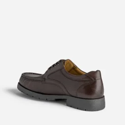 Derby marron en cuir