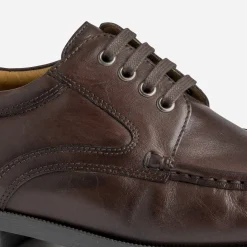 Derby marron en cuir
