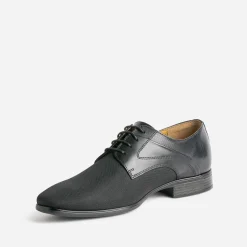 Derby noir bi matière