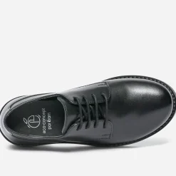 Derby noir éco-conçu en cuir