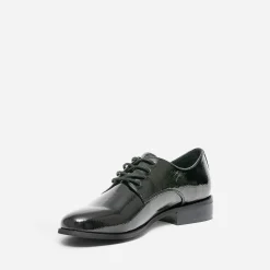 Derby noir éco-conçu verni