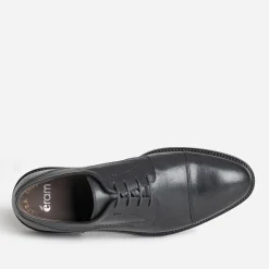 Derby noir cuir bout droit