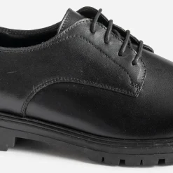 Derby noir cuir semelle crantée