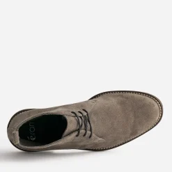 Desert Boots taupe en cuir velours