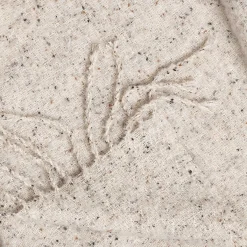 Echarpe beige chiné à franges