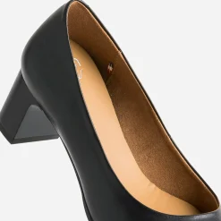 Escarpin ERAM FLEX noir en cuir