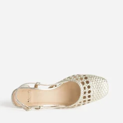 Escarpin slingback or tressé