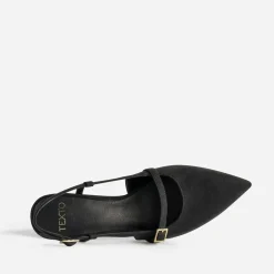 Escarpin slingback TEXTO noir suédé